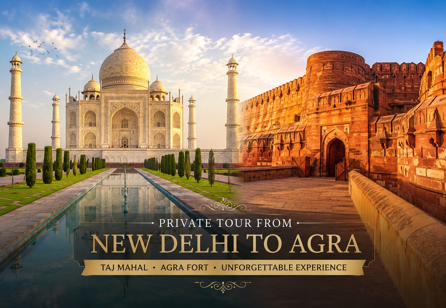Private Full-Day Taj Mahal & Agra Fort Tour from New Delhi